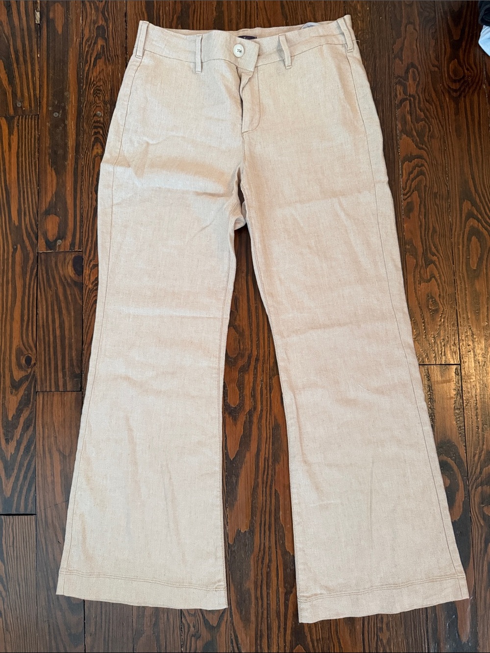 NYDJ Beige Claire Trouser Pants